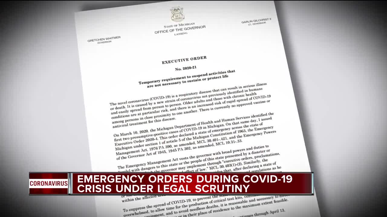 Emergency orders during COVID-19 crisis under legal scrutiny