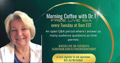 Morning Coffee with Dr.T, with special guest, Matthew Hunt