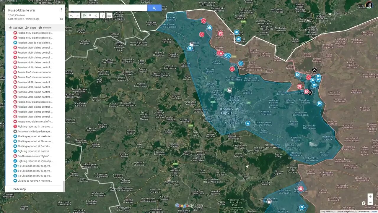 [ HIMARS Watch ] All 4 HIMARS in Donetsk destroyed; Kharkiv's 3 redeployed; 10 HIMARS accounted for