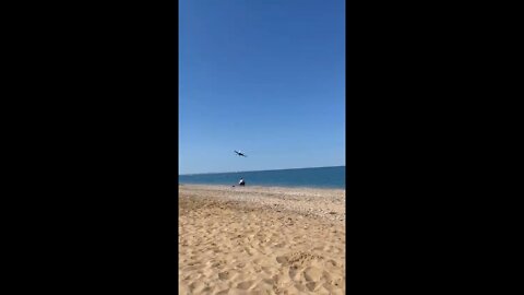 Su-27 beach fly-by