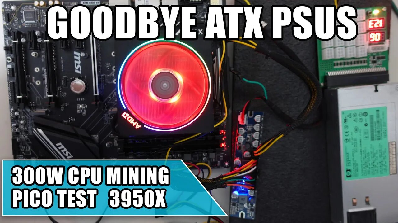 CPU MINING With Server PSUs | GOODBYE ATX