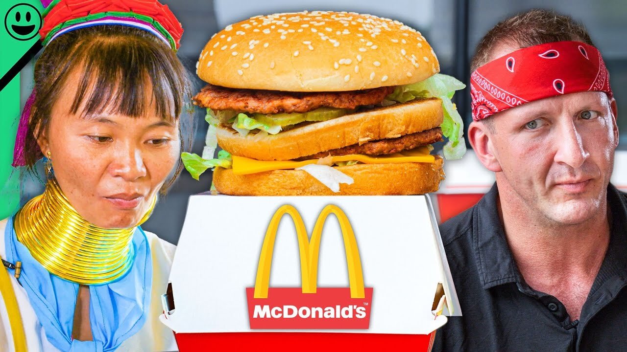 Tribal Woman Tries McDonald’s!! Guess Which Food She Hated!!