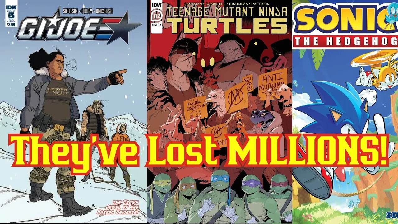 Sonic, TMNT, "G.I. Joe" Series Company Loses MILLIONS! IDW Burns To The Ground!