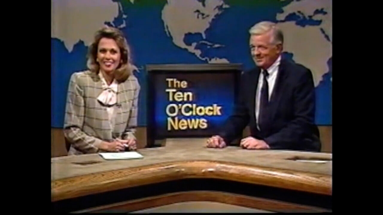 October 12, 1989 - Melanie Hastings & Chuck Marlowe Preview WTTV 10 PM News