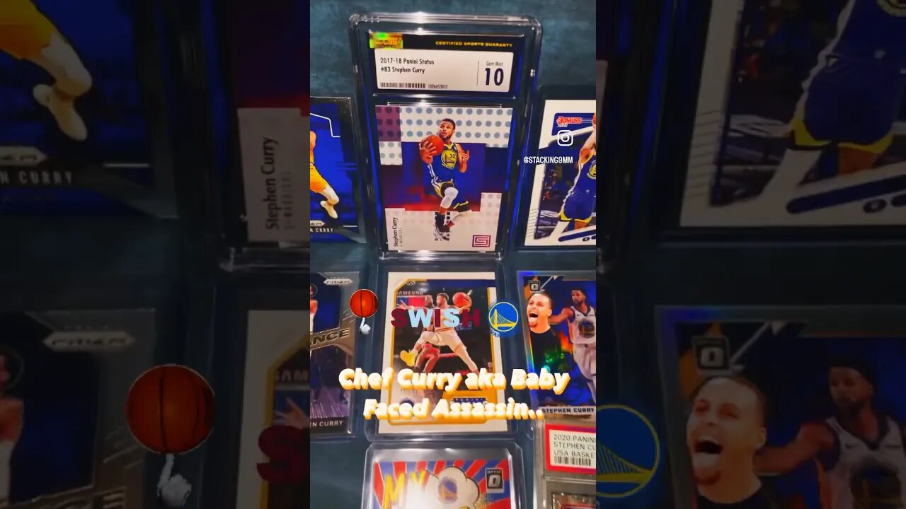 Chef Curry aka Baby Faced Assassin 🤩👍✨ #stephencurry #tradingcards #nba #basketball #shorts