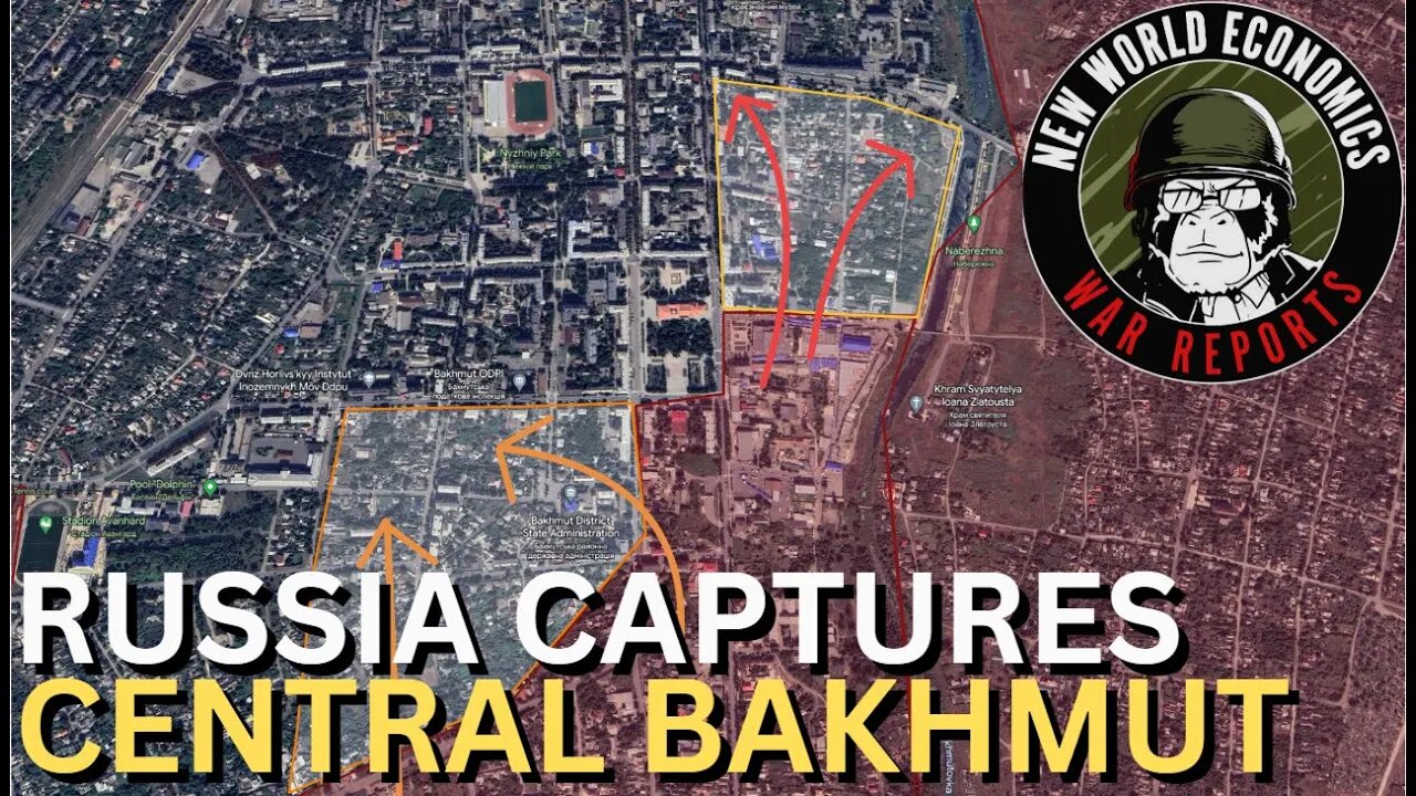 Russian Troops Advance Deep into Central Bakhmut