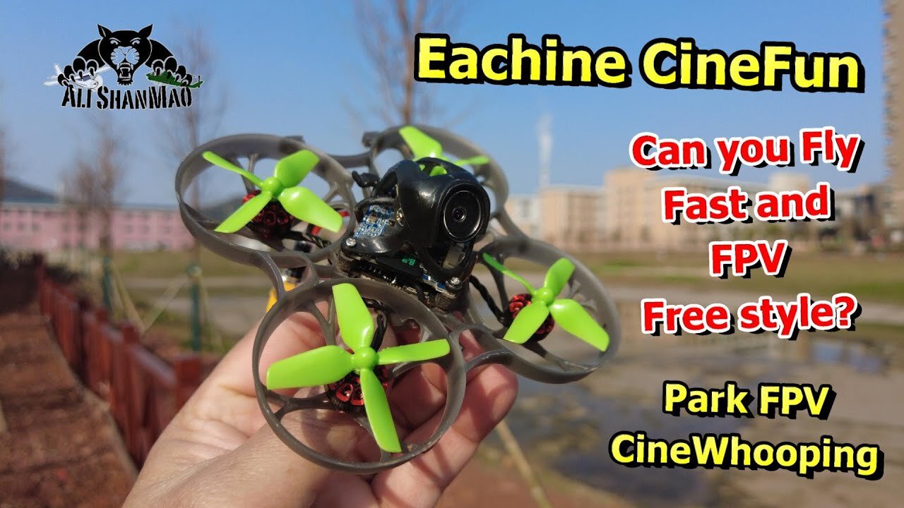 Eachine CineFun HD FPV Whoop FPV Freestyling In Park