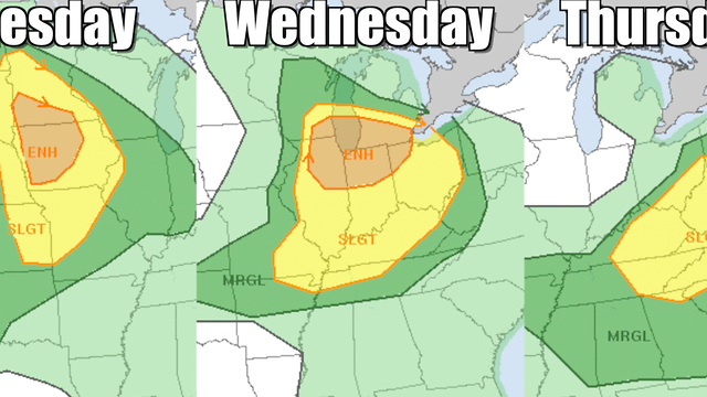 More severe storms the rest of the week