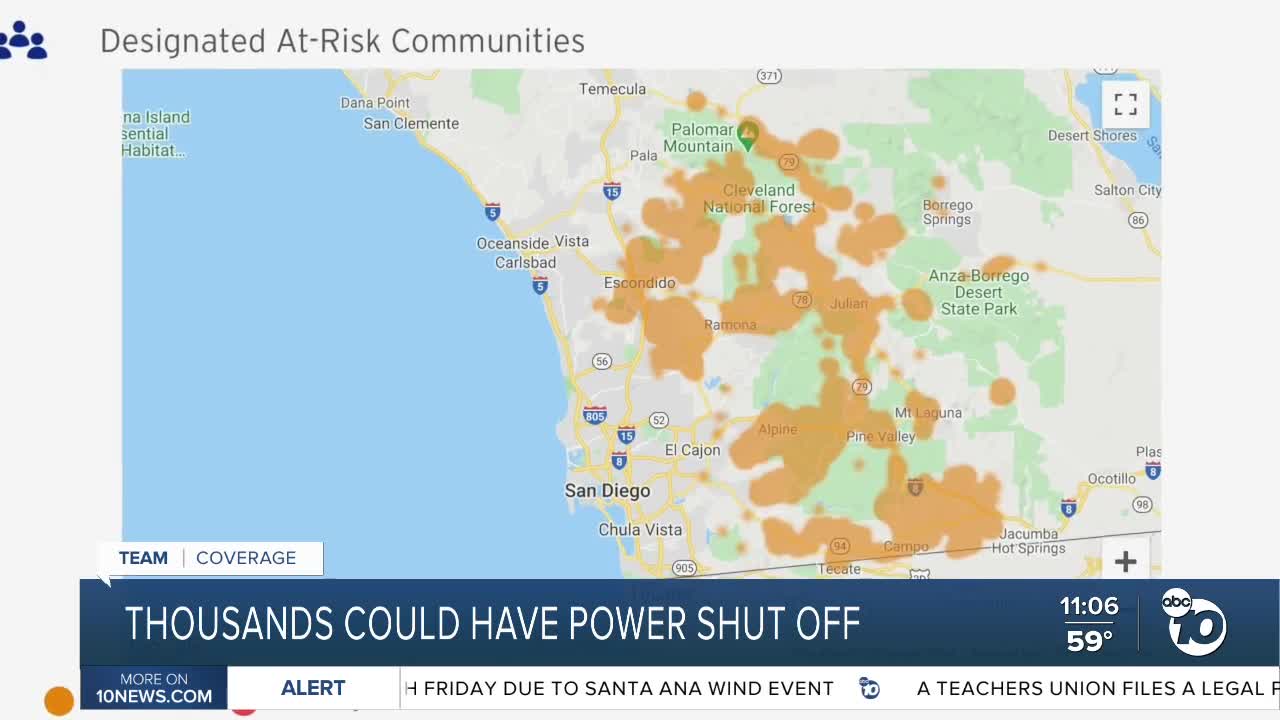 Thousands could have power shut off