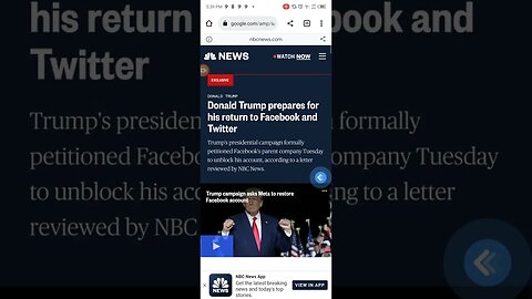 FORMER PRESIDENT DONALD TRUMP PREPARE RETURN FACEBOOK AND TWITTER