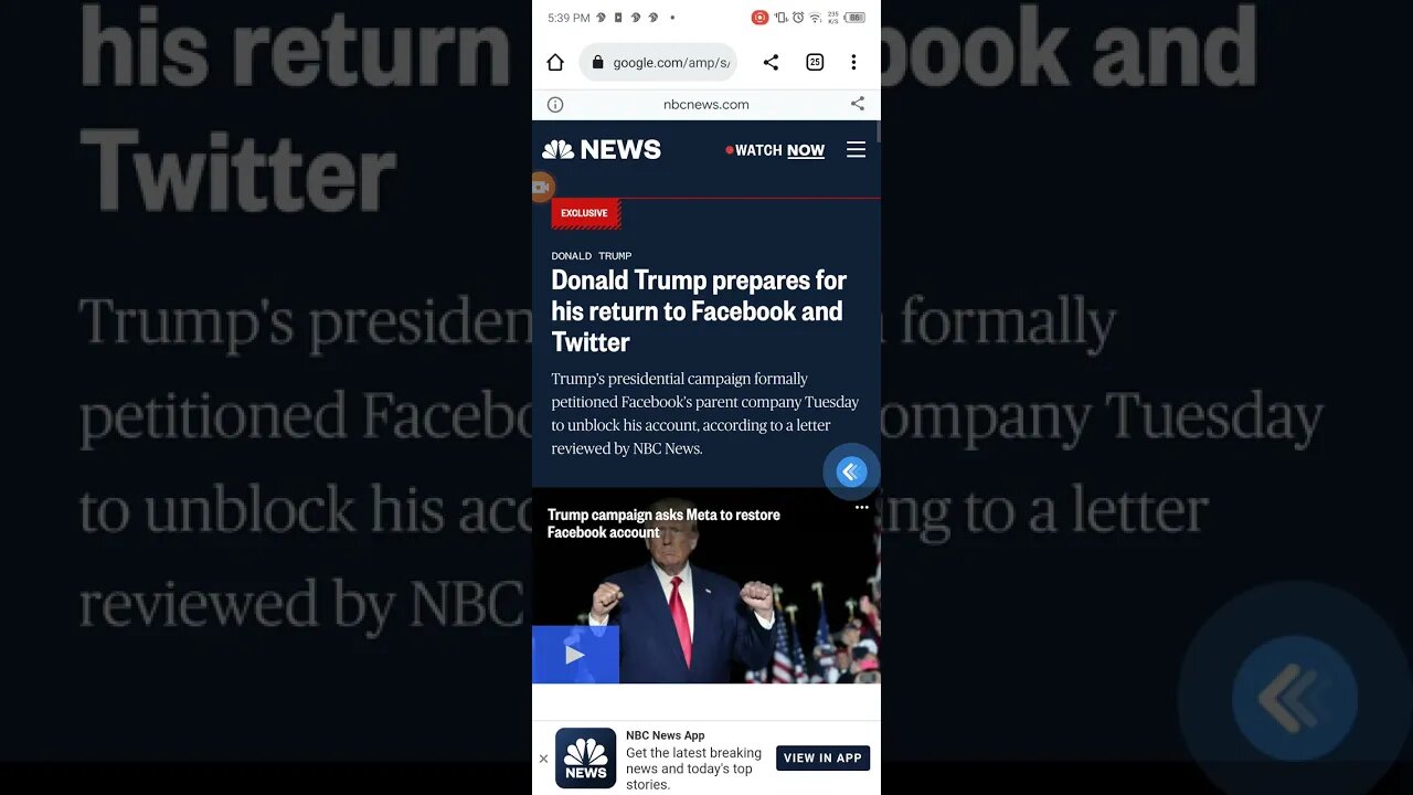 FORMER PRESIDENT DONALD TRUMP PREPARE RETURN FACEBOOK AND TWITTER
