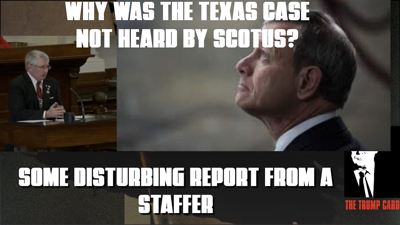 DISTURBING REPORT AND VIDEO OF WHY THE TEXAS CASE WAS DENIED!