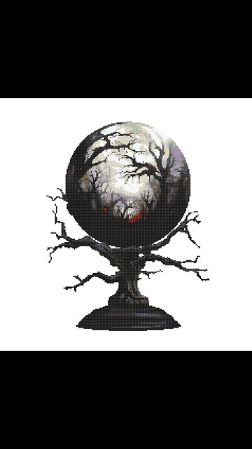 MYSTIC CRYSTAL BALL Cross Stitch Pattern by Welovit Cross Stitch | welovit.net | #welovitcrossstitch