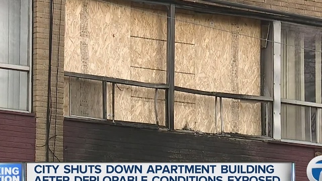 City shuts down apartment building after deplorable conditions exposed