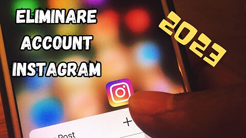 Come ELIMINARE l'Account INSTAGRAM (2023)