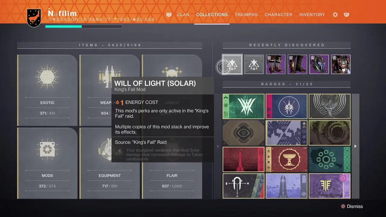 Destiny 2 .... Kings Fall Solar Run