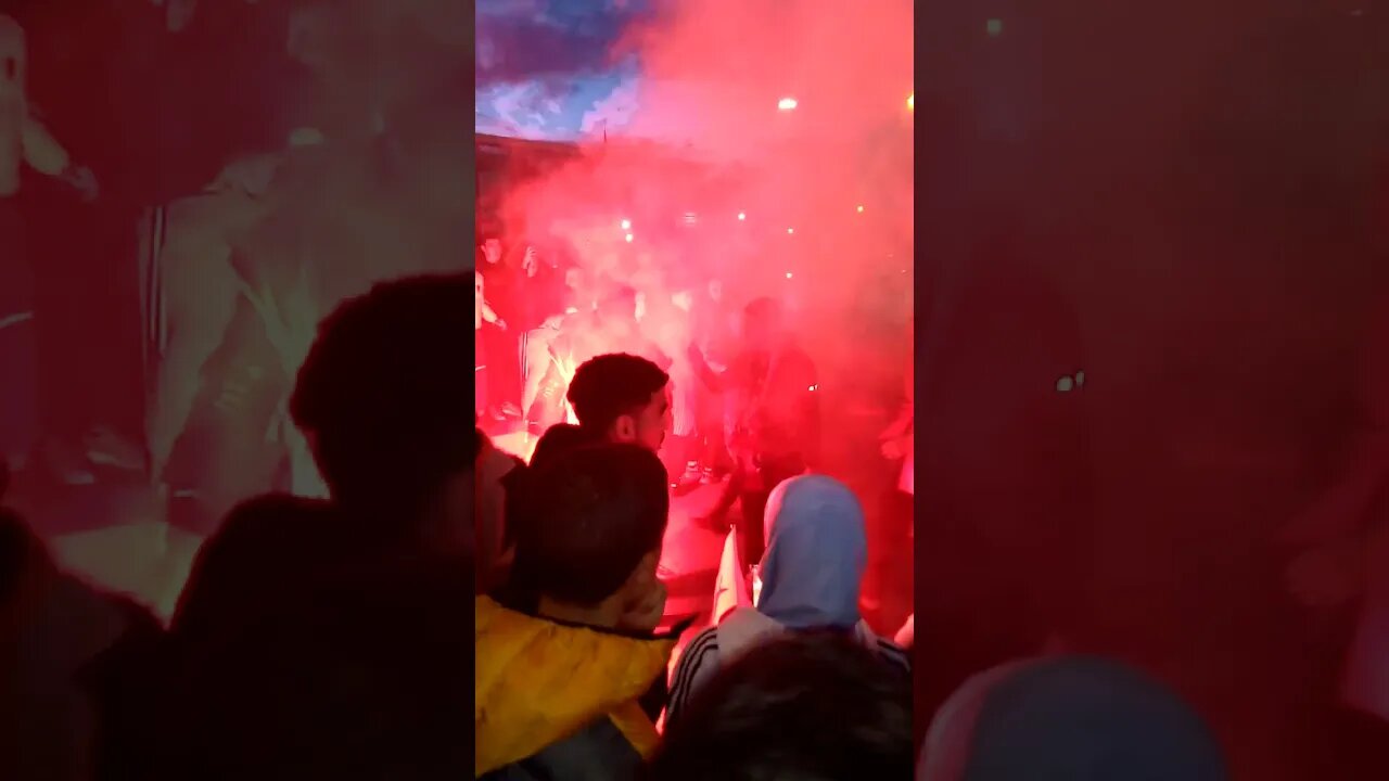 وما زالت الاحتفالات تتوالى بفوز المنتخب المغربي