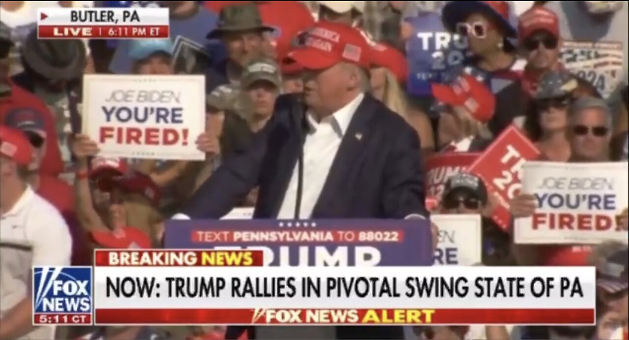 PRESIDENT TRUMP❤️🇺🇸🤍🇺🇸💙🪽👩‍🚀🆘🚑🧑‍🚀SHOT AT BUTLER PENNSYLVANIA RALLY👮🆘🚑⭐️