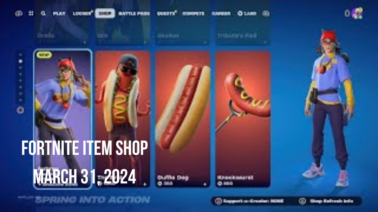 Fortnite Item Shop|March 31, 2024(*New* Aubrey Skin & Fortnite Crew Pack/ Happy Easter!)