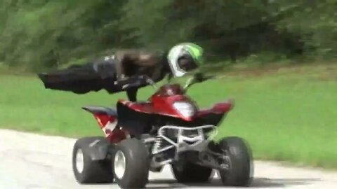 Legless man does UNBELIEVABLE motorcycle stunts!