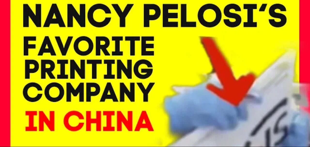 Nancy Pelosi's Favorite Printing Company "Eggroll Printing Services"