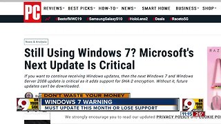 Still using Windows 7? Don't miss critical update