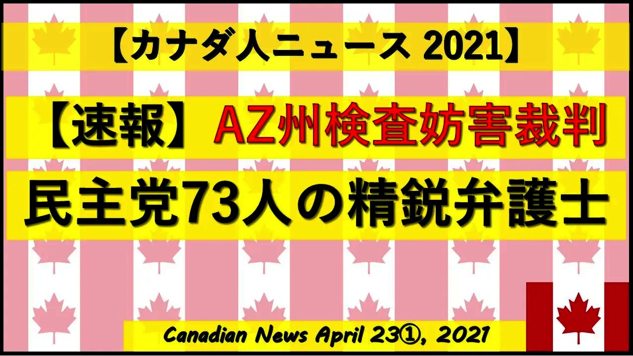 【速報】AZ州検査妨害裁判 民主党73人の精鋭弁護士