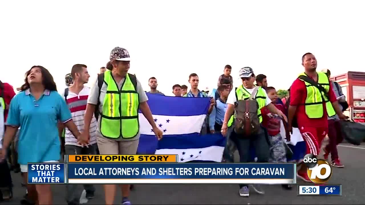 Local attorneys, shelters monitoring migrant caravan