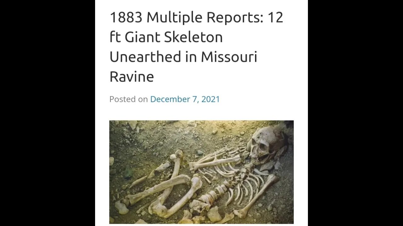 12 Foot Tall Giant Skeleton Found In Missouri Paranormal News