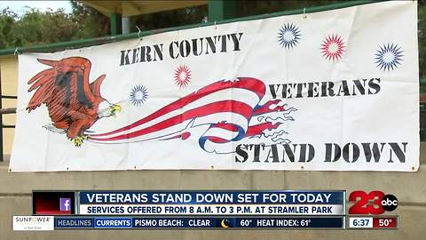 Veterans stand down set for today