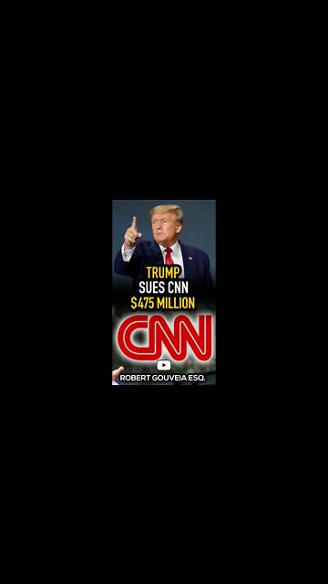 Trump Sues CNN for DEFAMATION: $475 Million Lawsuit #shorts