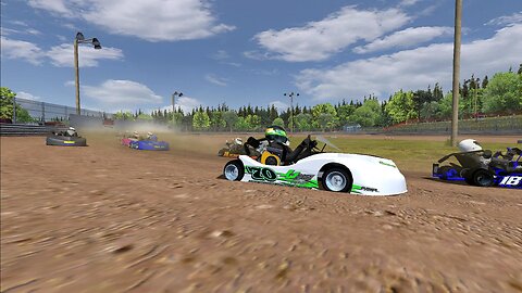 Onboard Cam Dirt Karts at Clyde Martin Speedway on RFactor