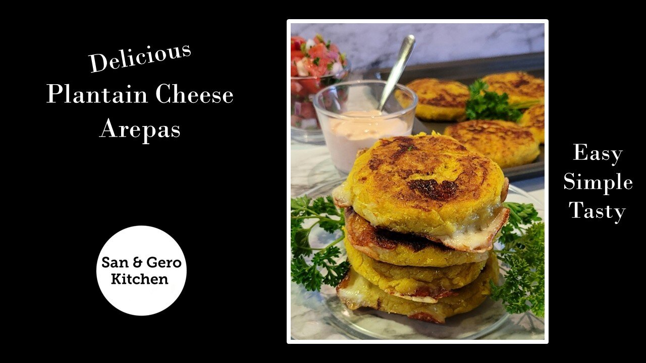 Delicious Plantain Cheese Arepas Recipe