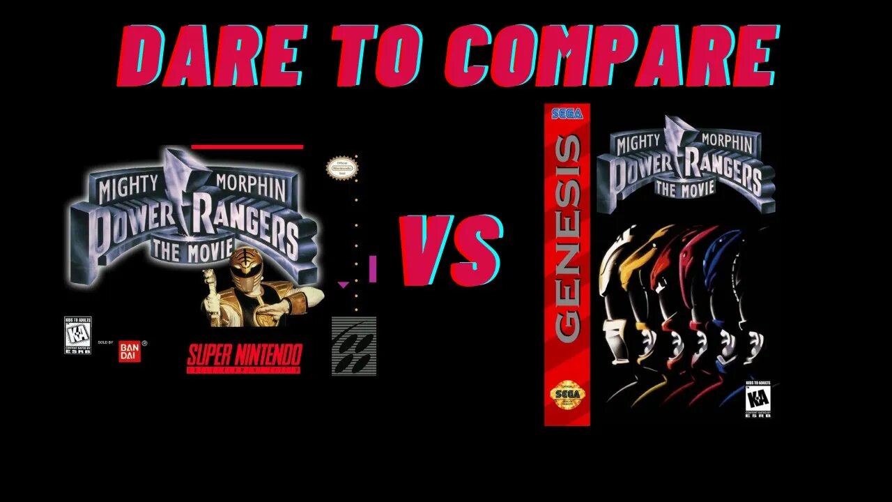 Dare to Compare Power Rangers The Movie SNES vs Sega