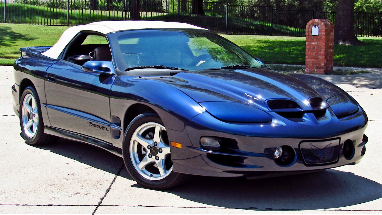 2000 Pontiac Firebird Trans Am WS6 LS1 5.7L Convertible 6-Speed Navy Blue Low Miles