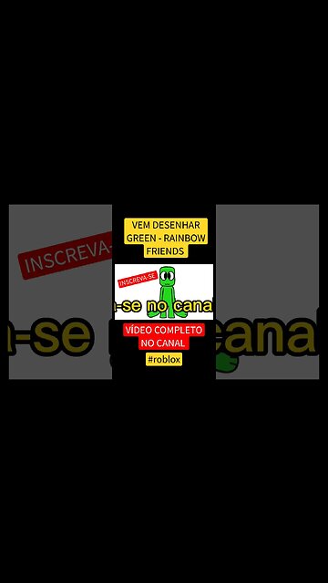 COMO DESENHAR GREEN - RAINBOW FRIENDS - ROBLOX - FÁCIL #desenho #shorts #desenhofacil #desenholivre