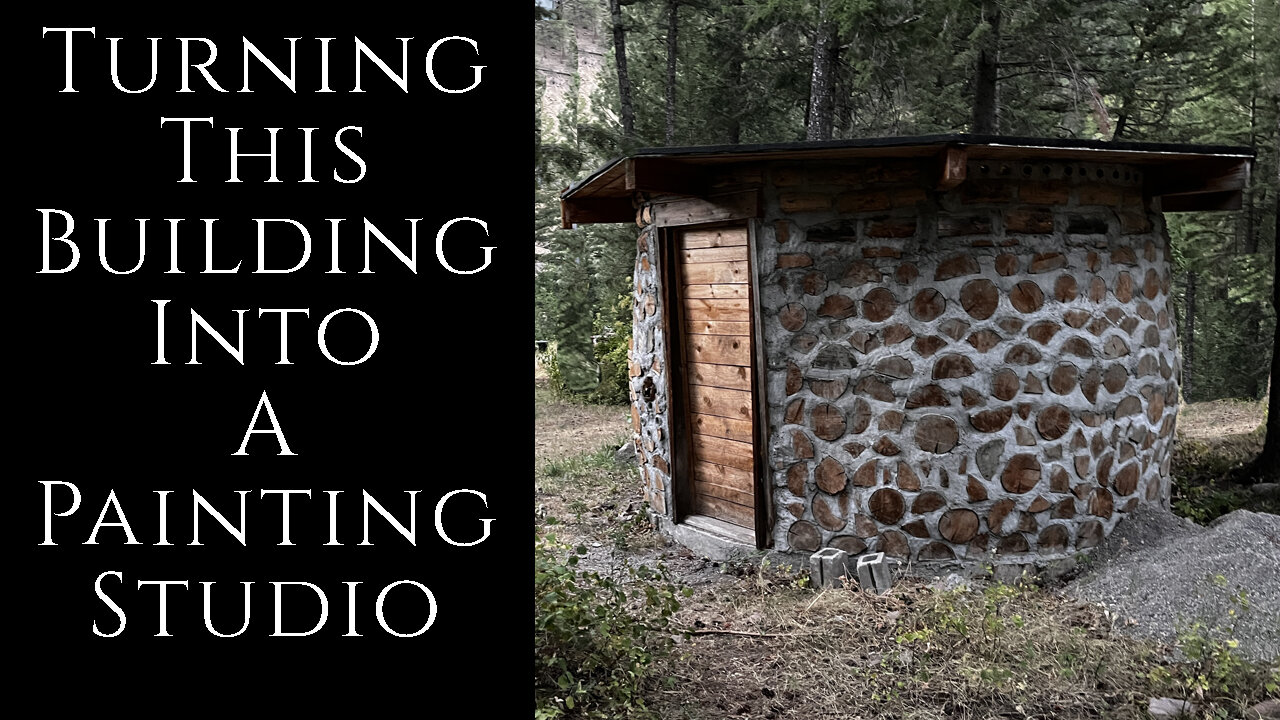 Turning this STRANGE Building into a Artist Painting Studio on my Mountain Property