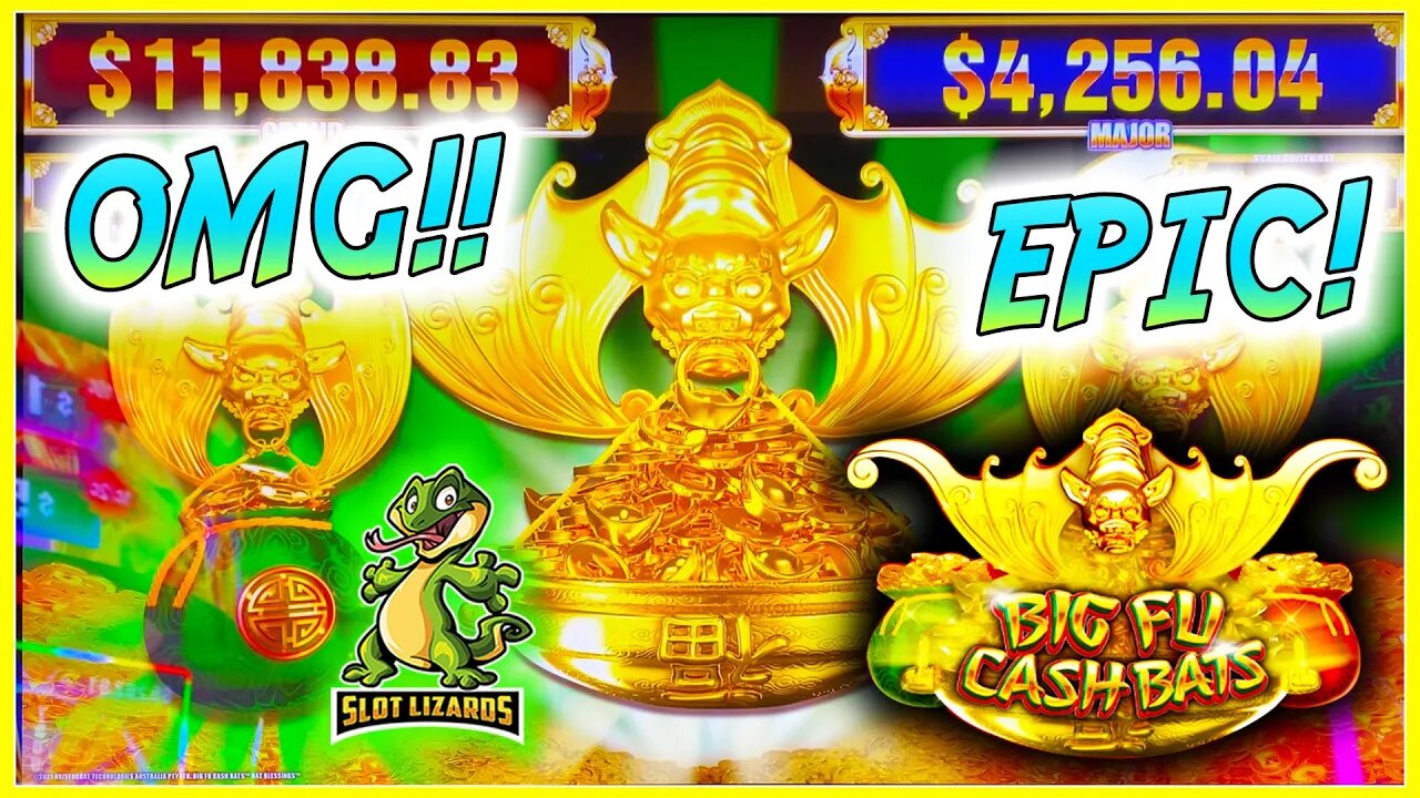 UNREAL HUGE BIG WIN SESSION! Big Fu Cash Bats * Bat Blessings * Slot! $5 TURNS INTO WHAT!?!