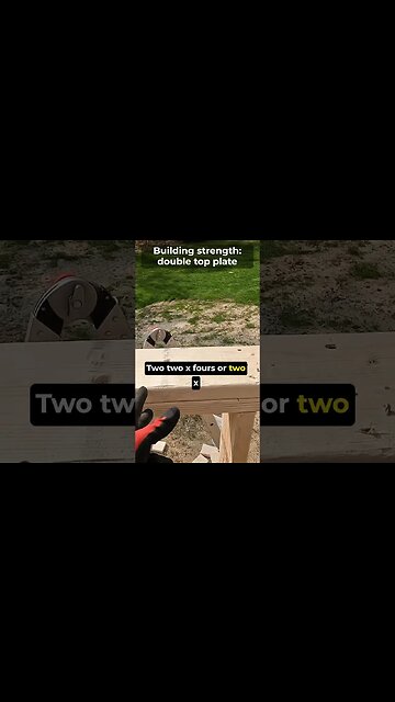 Double Top Plates a Crucial for Building Strength