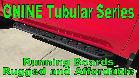 ONINE Tubular Series Running Boards for 20-25 Silverado 1500 crew cab. Not sponsored.