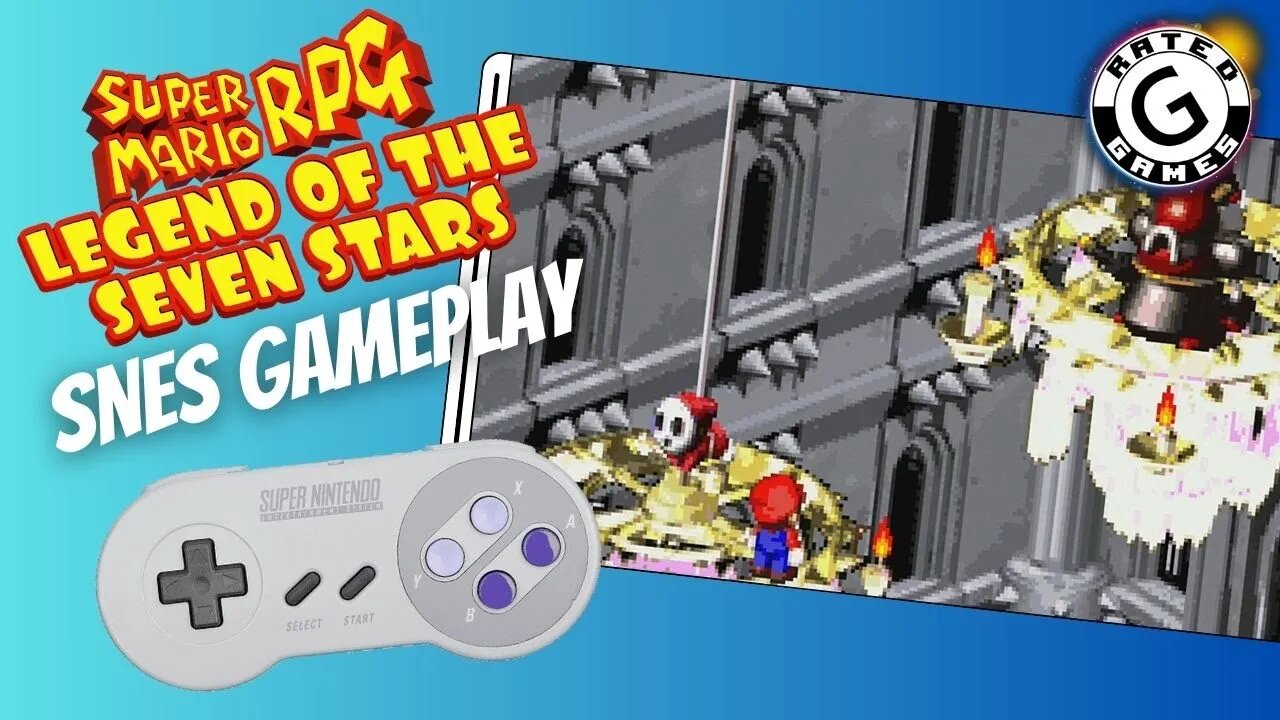 Super Mario RPG SNES - Legend of the Seven Stars (Bowser's Keep Continued) pt 20