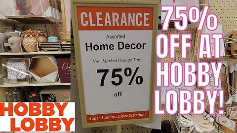 HOBBY LOBBY | 75% OFF!| STORE WALK THRU! | FALL DECOR OUT?! @Hobby Lobby #hobbylobby