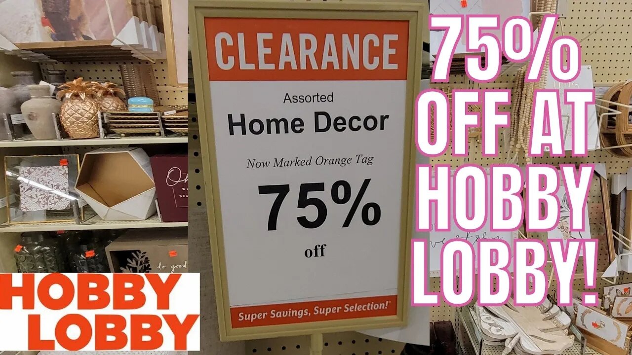 HOBBY LOBBY | 75% OFF!| STORE WALK THRU! | FALL DECOR OUT?! @Hobby Lobby #hobbylobby