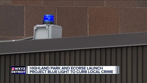 Blue Light project aims to make Highland Park and Ecorse safer