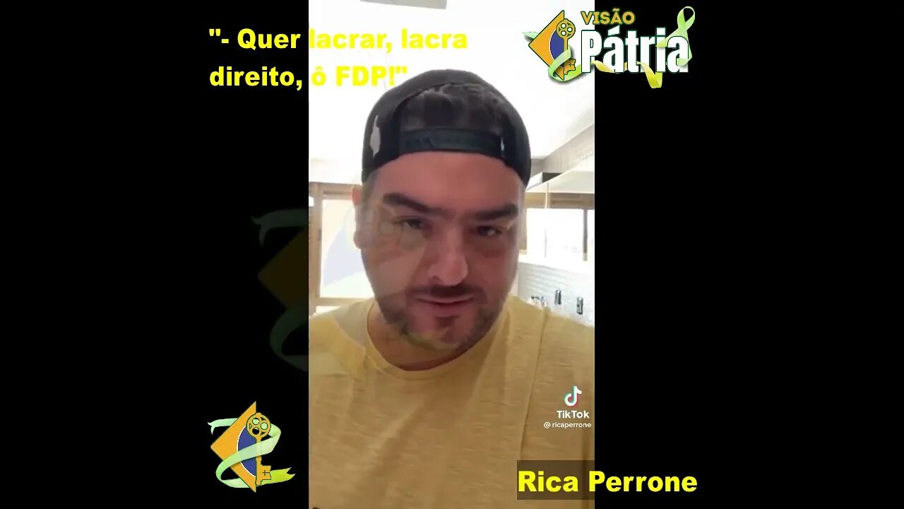 Quer lacrar, lacra direito, ô FDP! @RicaPerrone