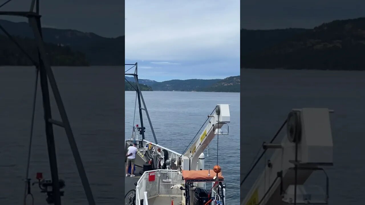 Victoria to Salt Spring Island Ferry Time lapse #ferry #timelapse #shorts