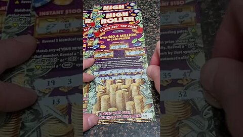 GOOD Winning $20 Scratch Off Lottery Ticket High Roller!