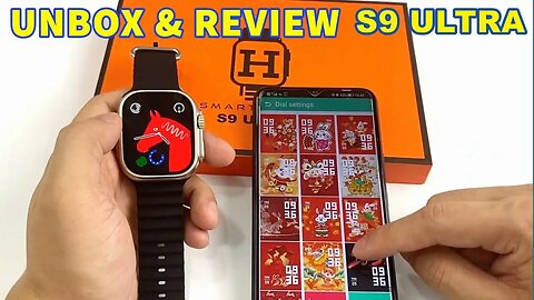 S9 Ultra Unbox smart watch pk X8 S8 Ultra