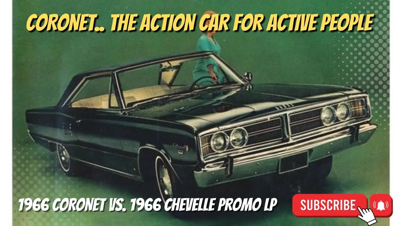 1966 Dodge Coronet vs. 1966 Chevrolet Chevelle Promo! Rare Dealer Sales Training Record! #dodge