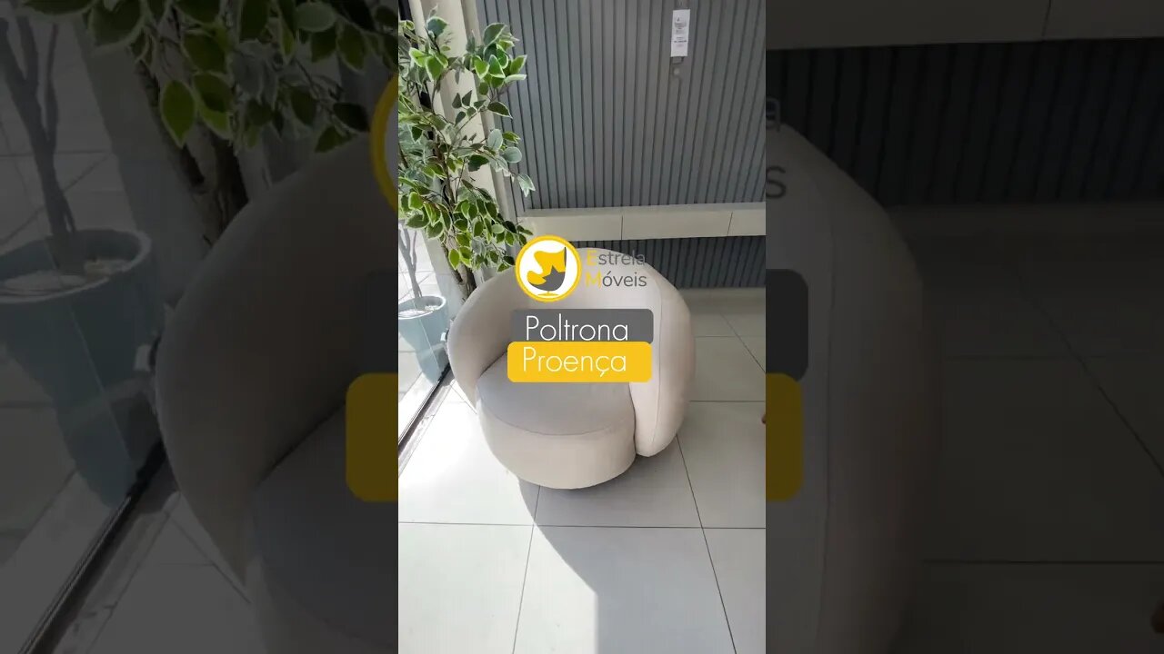 A poltrona Proença é uma novidade ideal para dar um charme e um conforto a mais em seu ambiente.